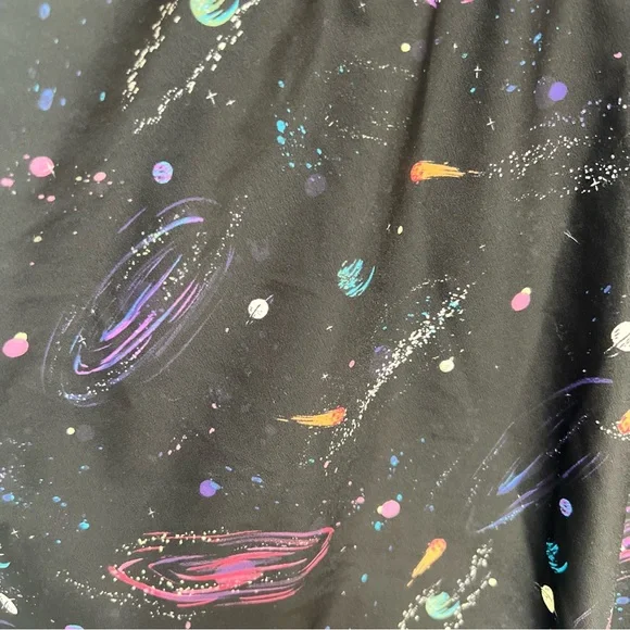 TORRID Asymmetrical One Piece Swimsuit Swim Dress Galaxy Celestial Sz 5X - Picture 5 of 13